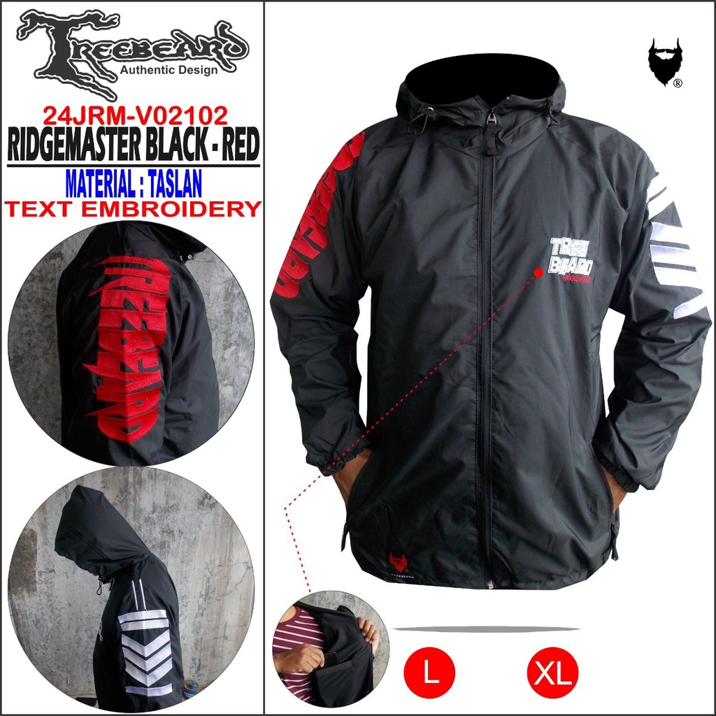 TERMURAH !! JAKET OUTDOR PRIA / JAKET TASLAN RIDGEMASTER ORIGINAL TREEBEARD