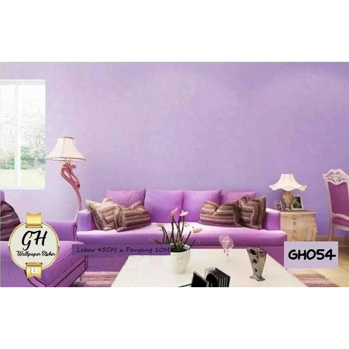 Wallpaper Dinding Polos Berserat Wallstiker Dinding Bahan PVC Bertekstur Kualitas Super