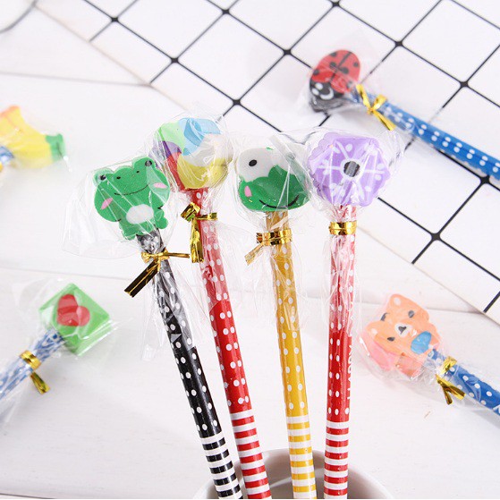 PENSIL + PENGHAPUS SET / PENSIL + PENGHAPUS KARAKTER / PENGHAPUS KARAKTER / PENSIL