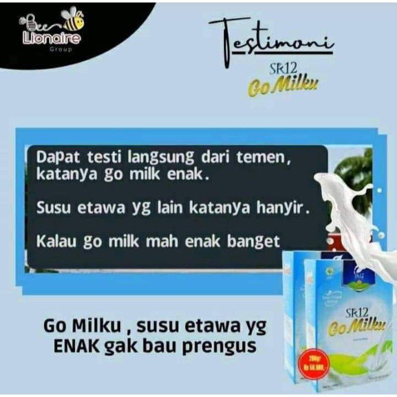 GOMILKU SR12 600GR | GO MILKU SR12 600GR SUSU ETAWA HALAL BPOM MENINGKATKAN KESEHATAN IMUN TUBUH