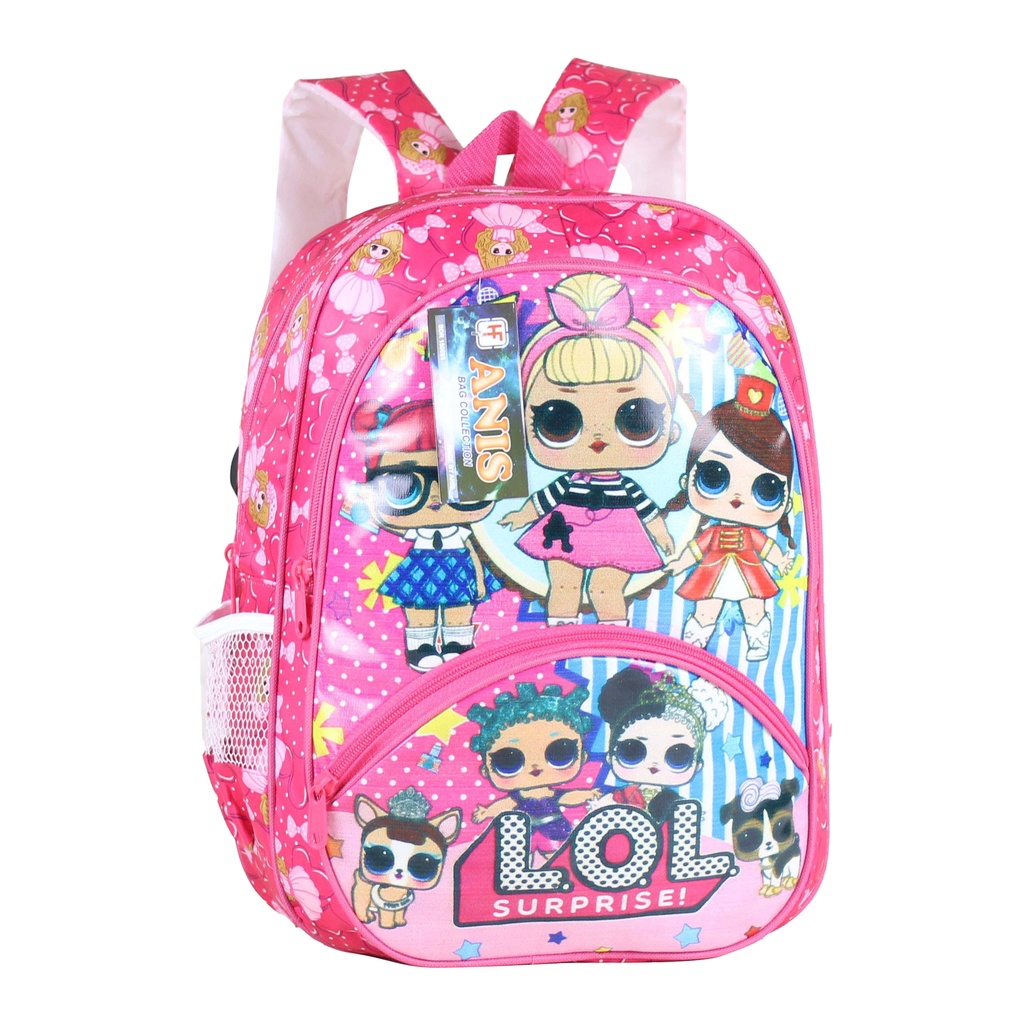 Backpack Anak Sekolah Tk Tas Sekolah Ransel Anak Perempuan Karakter LOL Pink Cantik