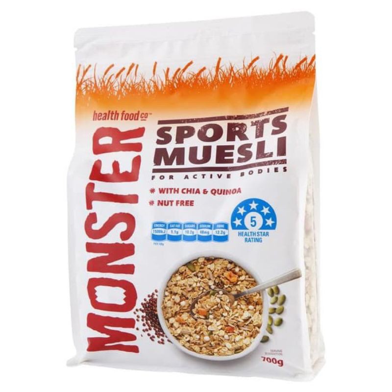 

Monster sports muesli 700 gr