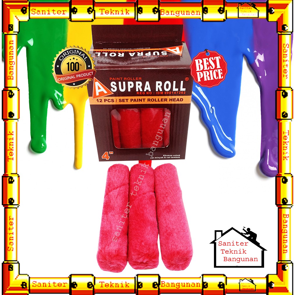 BULU ROLL SUPRA 4&quot; INCH-REFILL BULU ROLL KAPAL