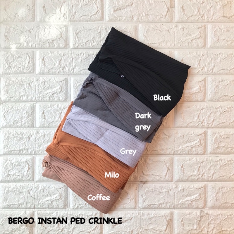 BERGO TALI PED INSTAN PLISKET BAHAN JERSEY