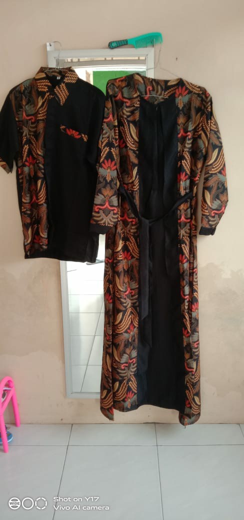 Gamis Batik Couple - Dipta Couple Original Realpict