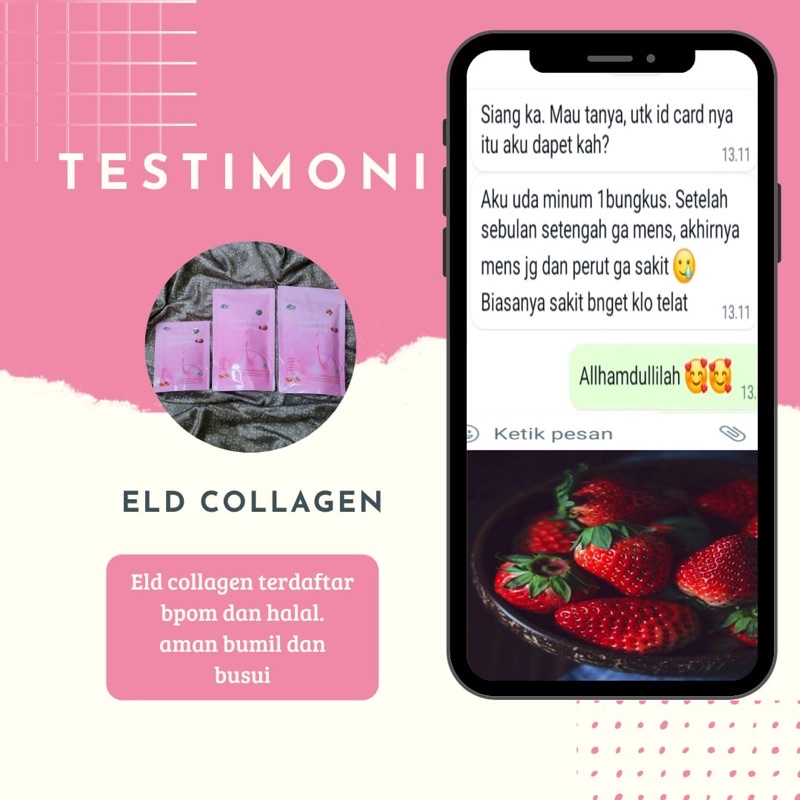 Eld Collagen Drink Pemutih Badan dan Pelangsing Badan