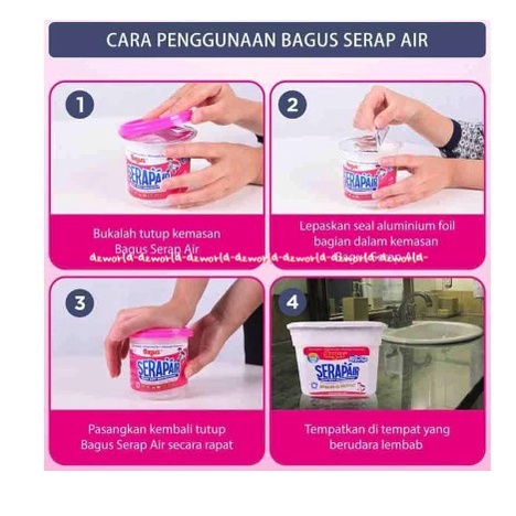 Bagus Serap Air Pink Anti Lembab 125ml Penghilang Bau Mencegah Jamur Menghilangkan Lembab