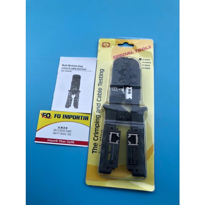 Crimping | Crimping Tools / Tang Rj45 + Kabel Lan Tester