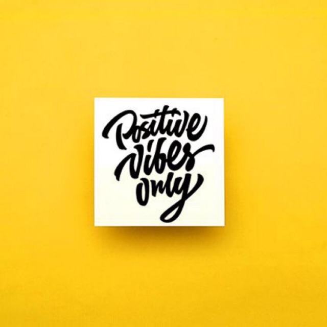 

POTATOO POSITIVES VIBES ONLY Temporary Tatto Sticker