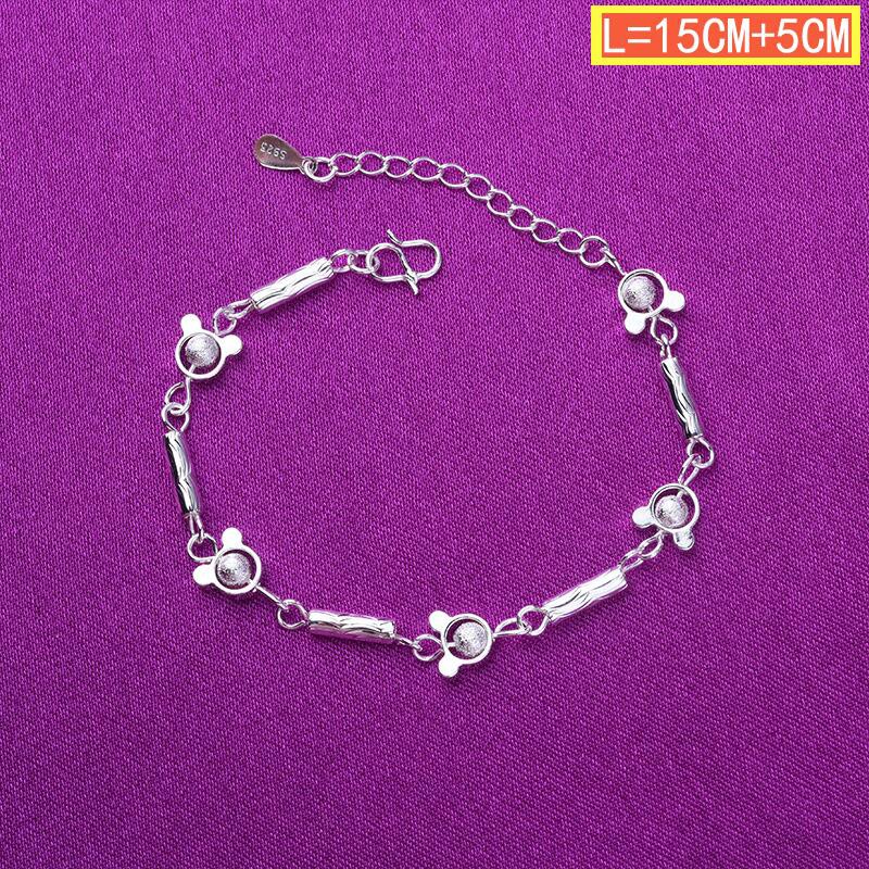 50 gaya 925 gelang perak asli, aksesoris perhiasan fashion Jepang dan Korea-24