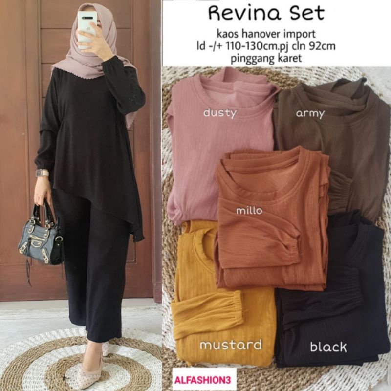 ONE SET KAOS HANOVER // REVINA ONE SET JUMBO BY ALFASHION