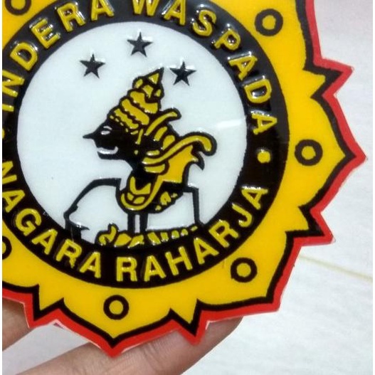 

✯ STICKER INDERA WASPADA - NAGARA RAHARJA + BAHAN PLASTIK MIKA + EMBOSS ❋