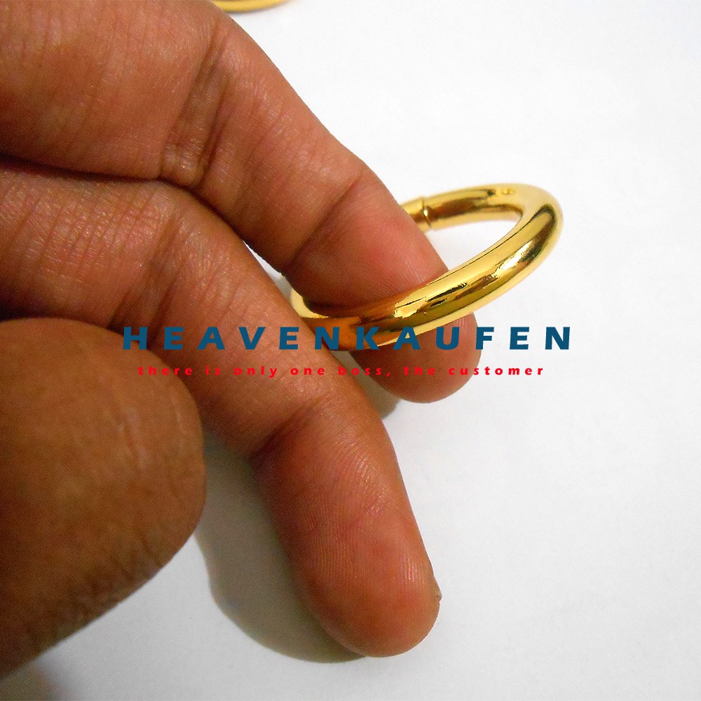 Ring Bulat (Ring O) Warna Gold/Emas Diameter 2,5 cm Tebal 5 mm