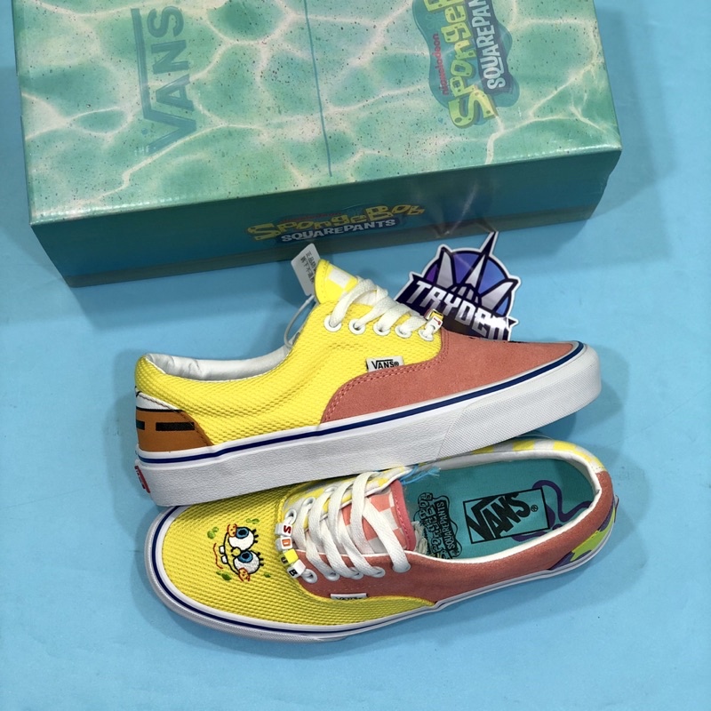 Vans Era X Spongebob Best Buds Best Friends Pink Yellow