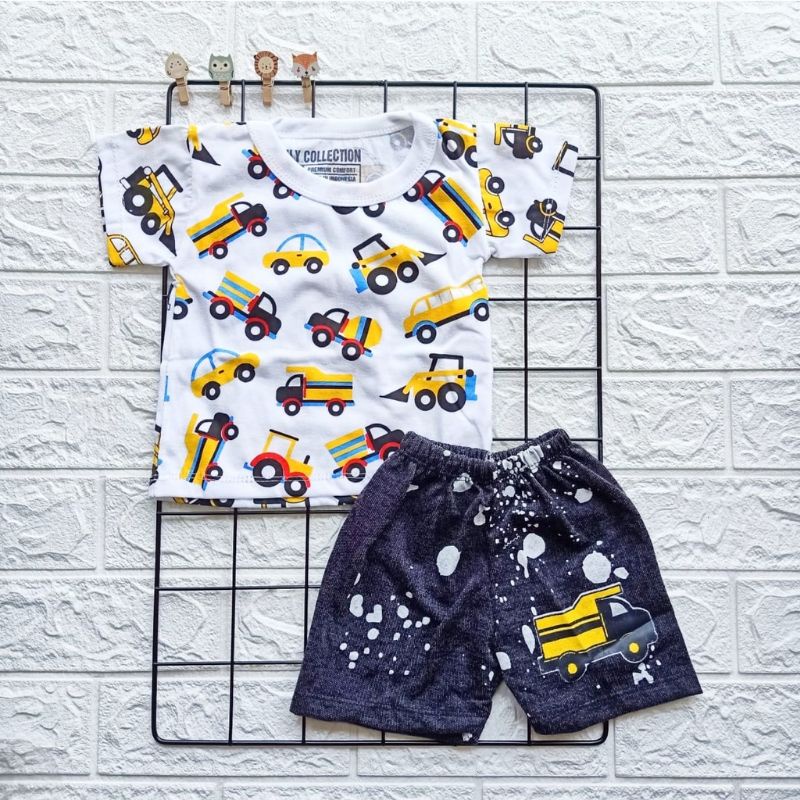 Setelan Baju Anak Car// Setelan Anak Motif Car