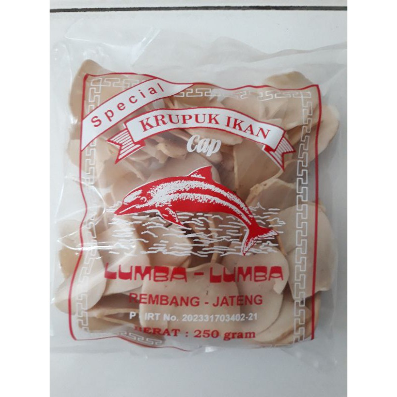 

Krupuk ikan special cap lumba lumba 250 gr