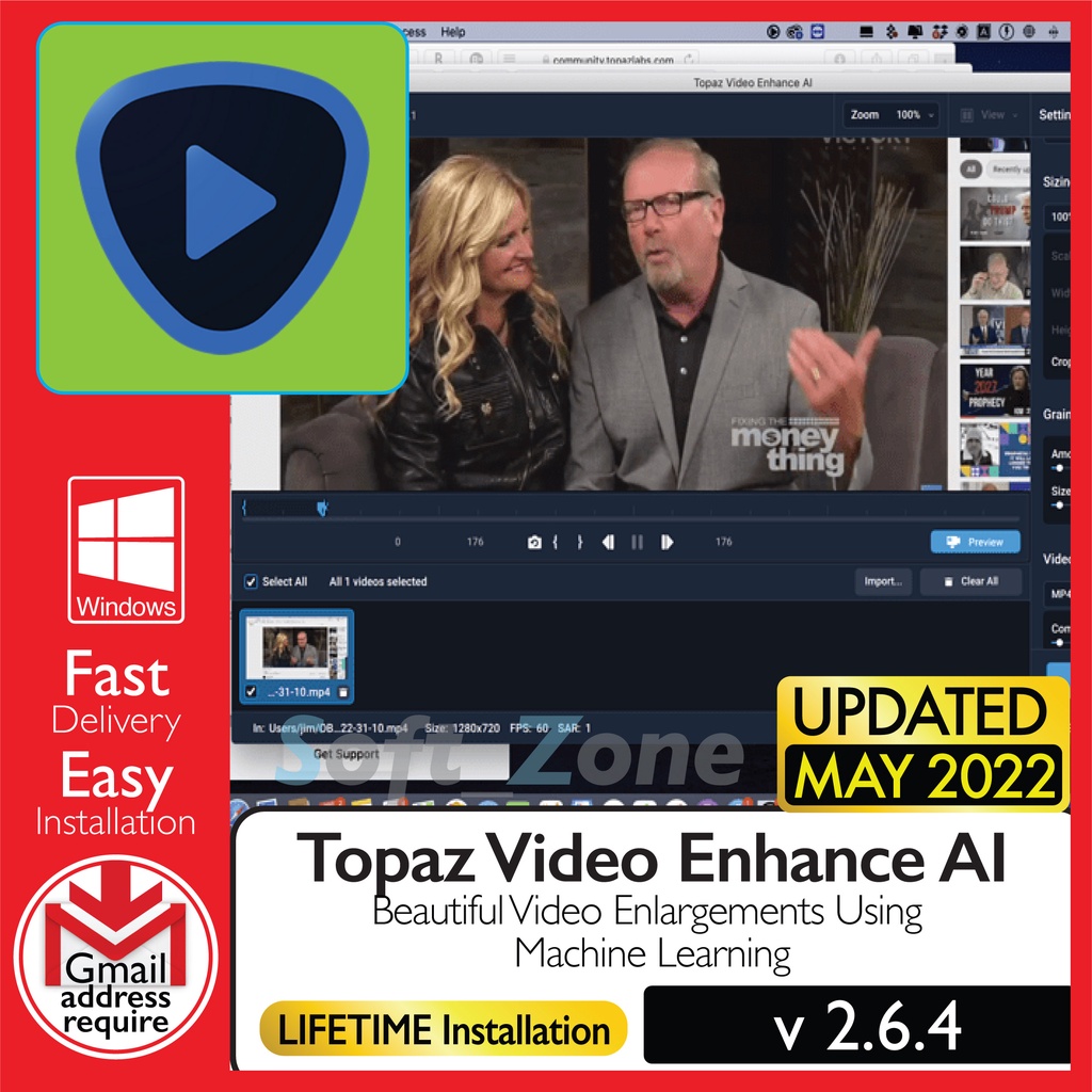 

Tpz Vd Enhnc AI v2.6.4 - Lw-Rs t Hgh-Rs ftg [WINDOWS x64] - Dgtl Dwnld