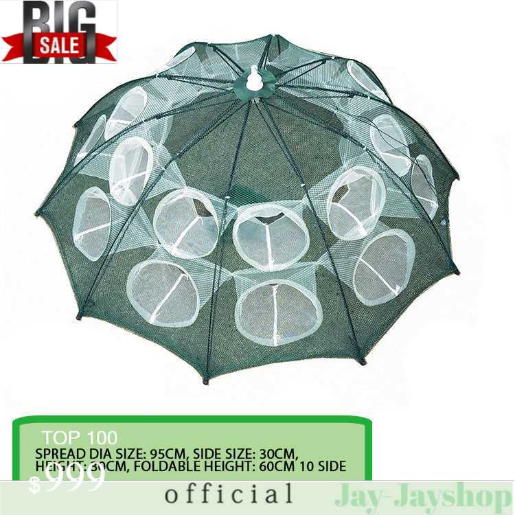 Jaring Pancing Ikan Hexagonal 20 Hole Fishing Net Trap Cage - H14572