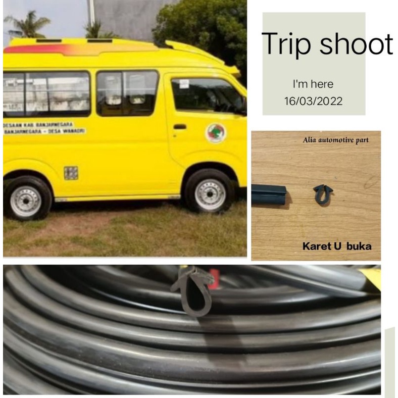 Karet U. buka kaca Samping mobil karoseri