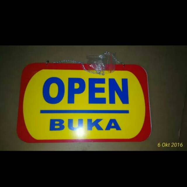 

Papan plat open close besar