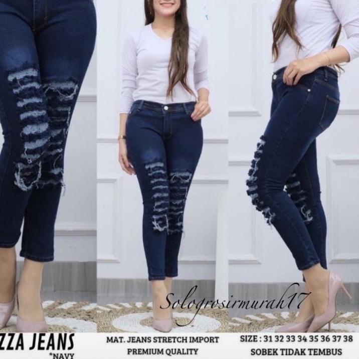 LANGSUNG ATC.. EZZA JEANS/CELANA JEANS RIPPED TERMURAH BEST SELLER