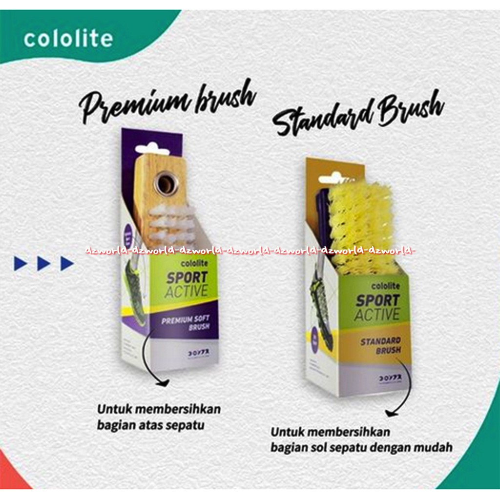 Cololite Sport Active Premium Soft Brush Sikat Sepatu Olahraga Sniker Kanvas Colo Lite Kololite Aktif Sport