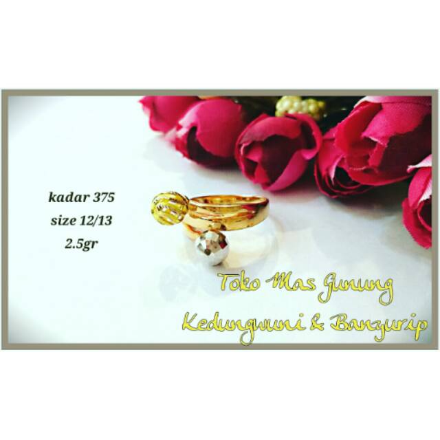 Toko Mas Gunung cincin emas Dior 375