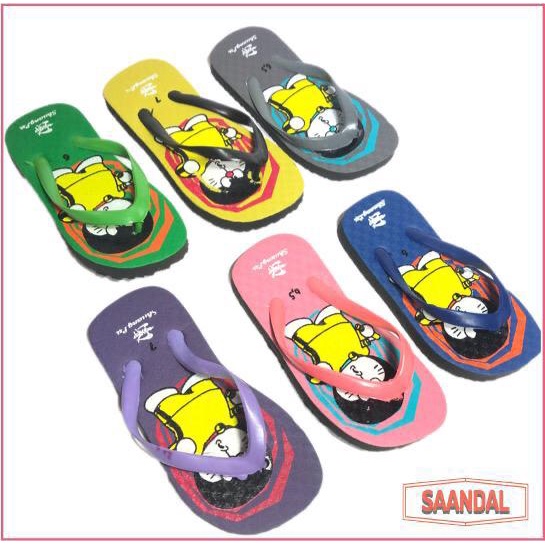 Sandal Jepit Anak Shuang Lu Doraemon Laki-laki Perempuan (BISA SATUAN COD)