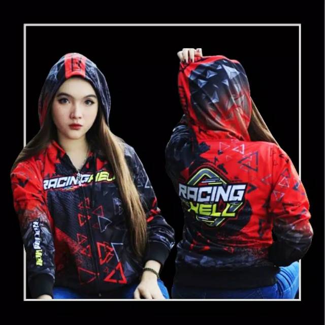 JAKET RACING HELL CUSTOM NAMA & LOGO/Design suk suka kamu