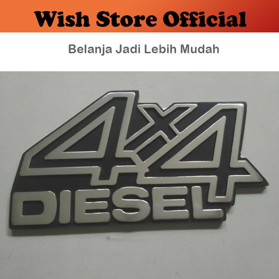 [PCS] Emblem / Car Logo / Sticker / Lambang 4x4diesel 4x4 Diesel Taft Gt