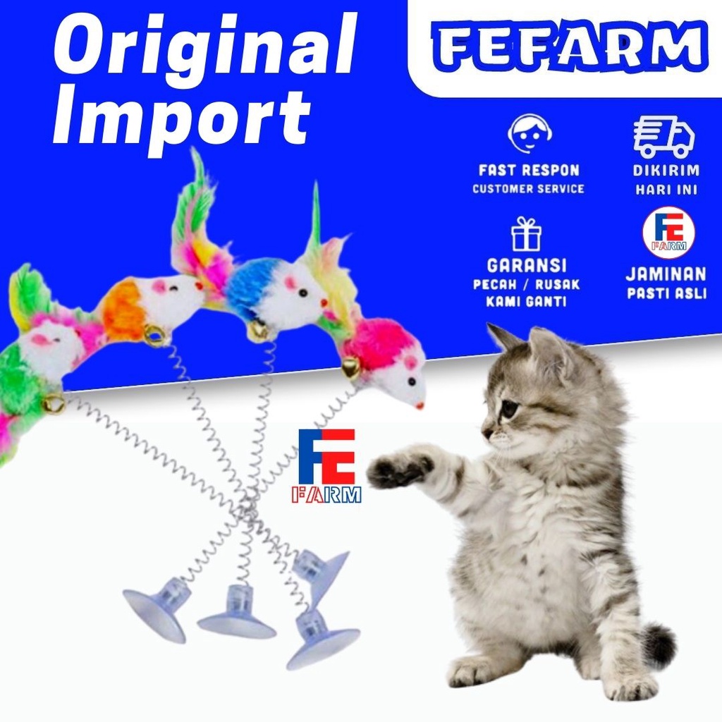 Per Tikus - Mainan Kucing Spring Rat Cat Toys Cat Toy Kitten Toys FEFARM