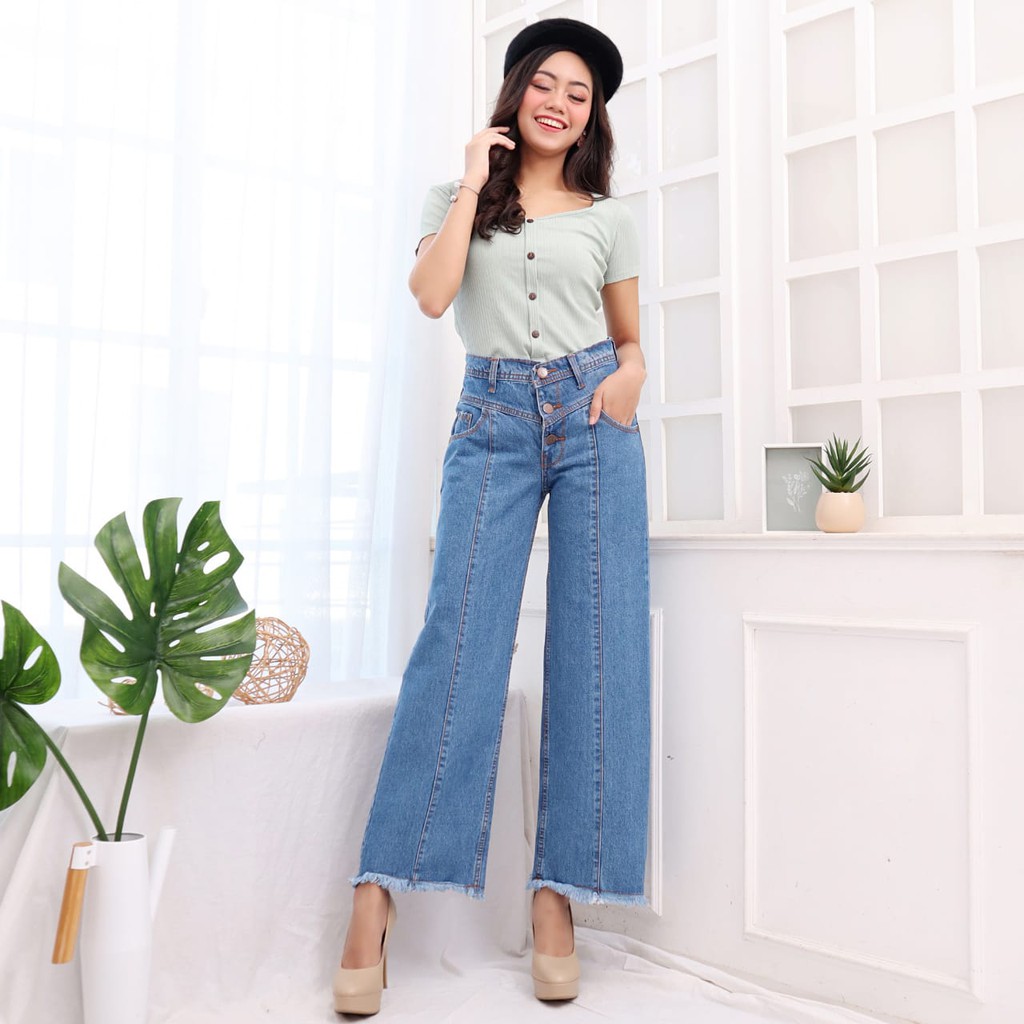 FWR - CELANA KULOT JEANS ARIEL