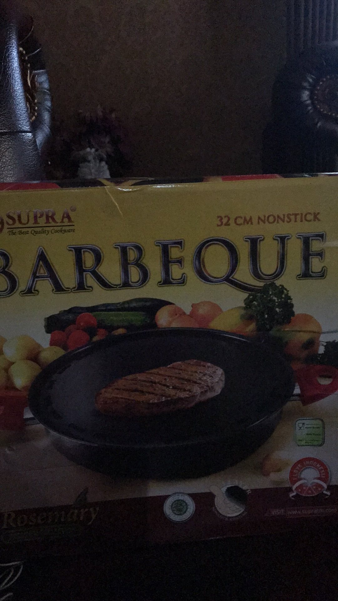 Panci Bbq Pemanggang Supra 32cm / Grillpan Barbeque / Alat Panggang Teflon