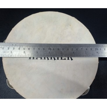 TAMBORIN HARRIER 8 INCH - KULIT LEMBU DOUBLE RING - ORIGINAL TAMBOURINE