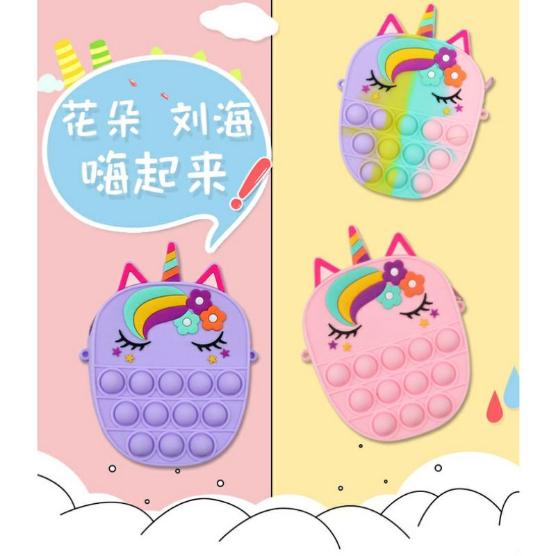 TAS POP IT UNICORN | TAS POP IT MURAH | TAS POP IT ANAK | TAS POP IT GROSIR