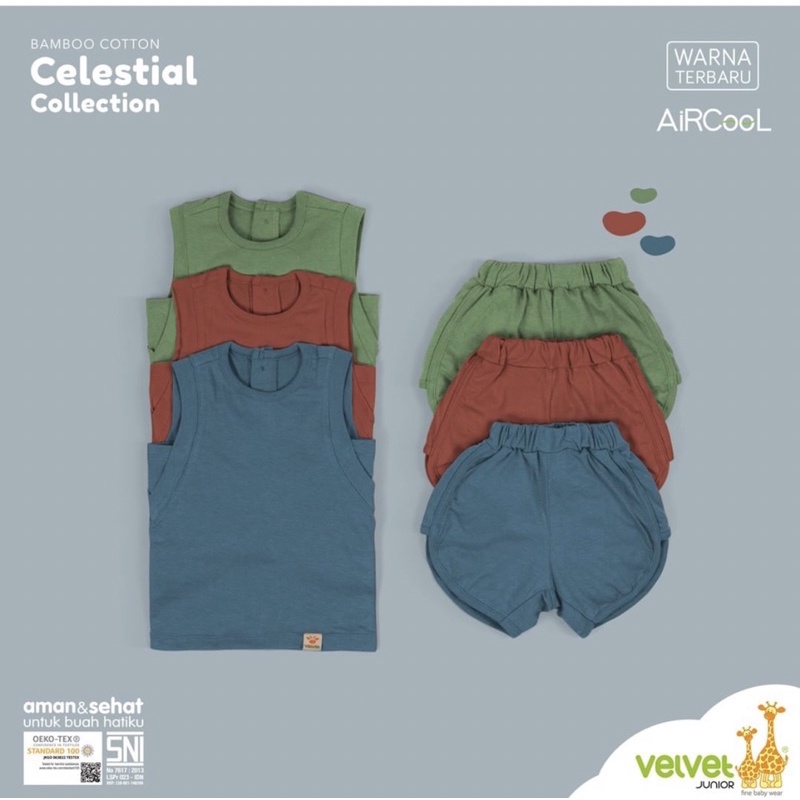 Velvet Junior Celestial Collections “KUTUNG SPORT” Earth Series Size L XL 2345