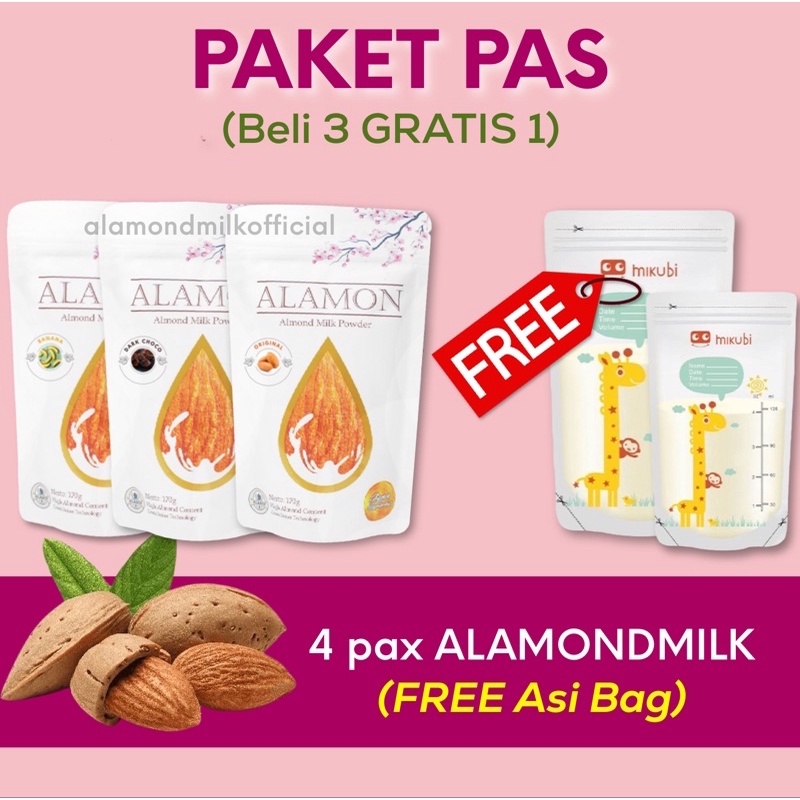 

ASI BOOSTER 2 HARI ASI BERISI (PAKET PAS 3 PCS GRATIS 1) ALAMOND MILK