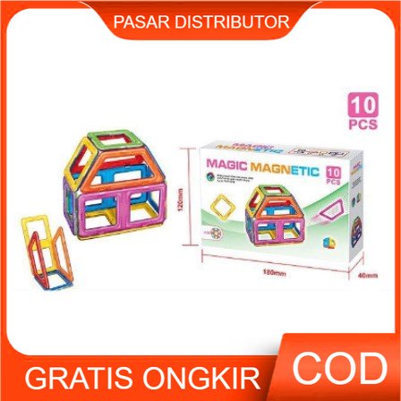 Mainan Anak MAGIC MAGNETIC ISI 10 PCS Edukasi Anak Kreasi Kreatif Toys