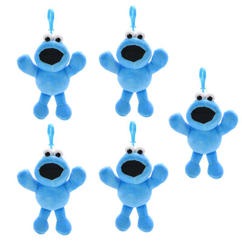 10pcs S Sesame Street Cookie Monster Boneka Ornamen Mewah QT173 Rantai