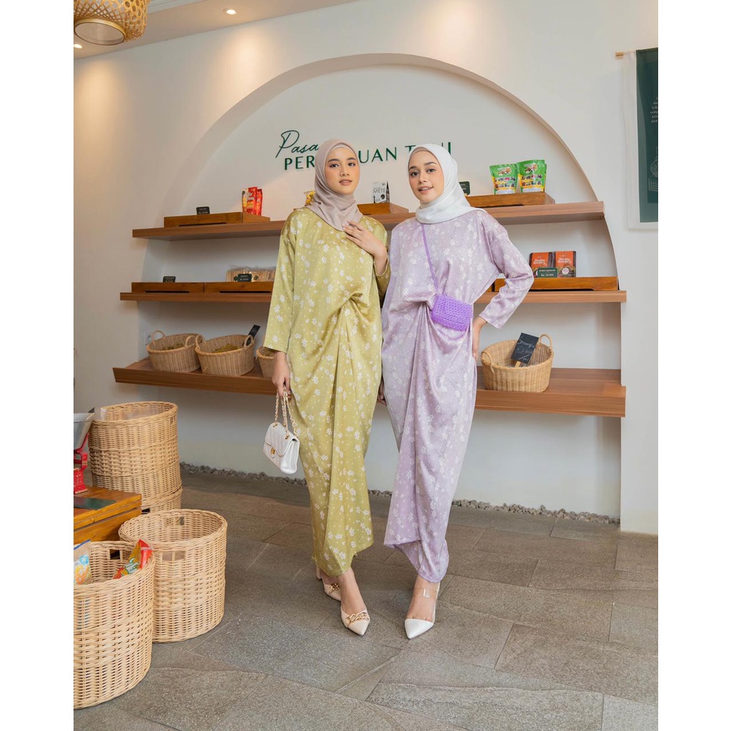 Dress Apsari Kaftan Leslie Silk Original Mewah