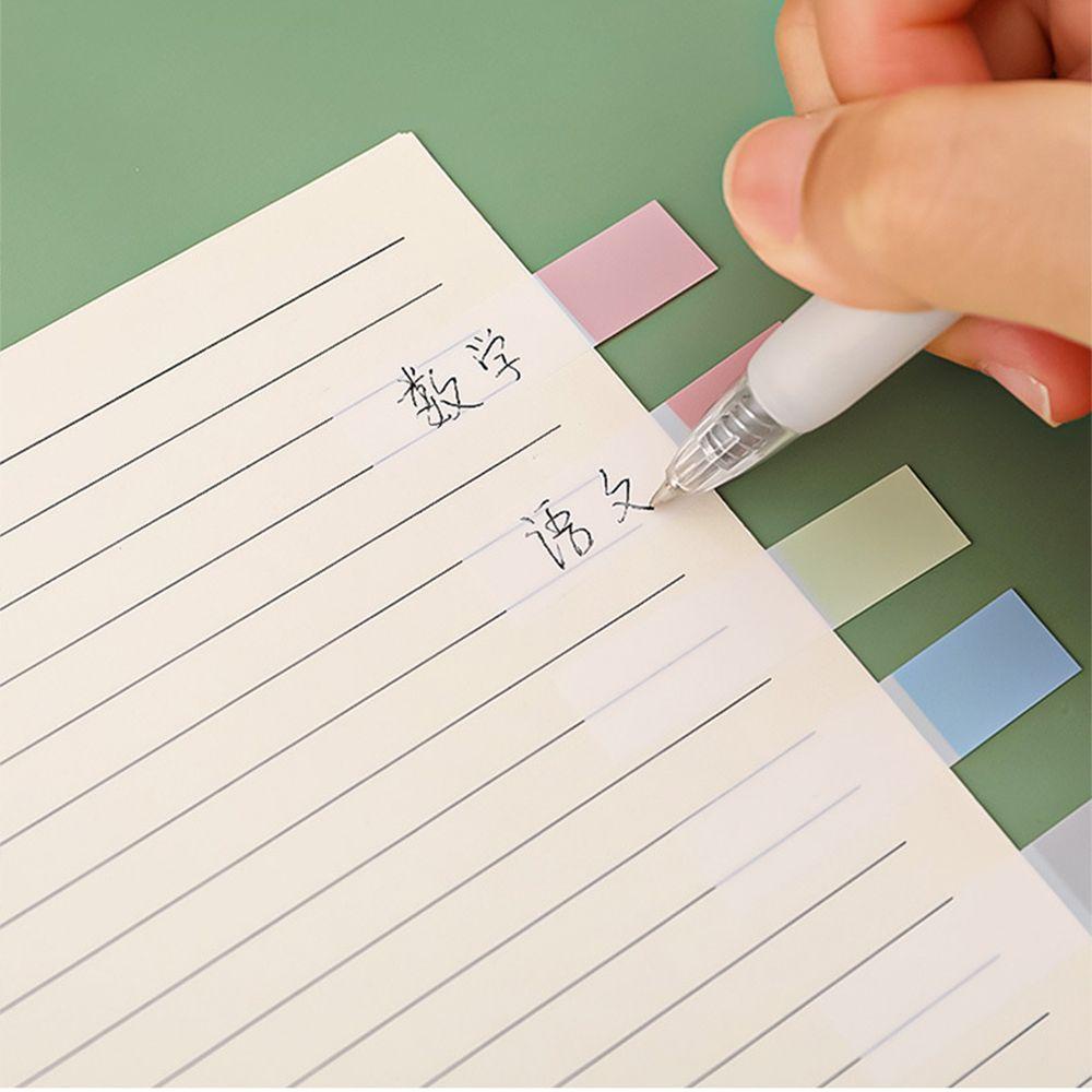 [Elegan] Colorful Sticky Notes Morandi Color N Times Marker Kertas Kantor Perlengkapan Sekolah Bookmark Notepad Label Note