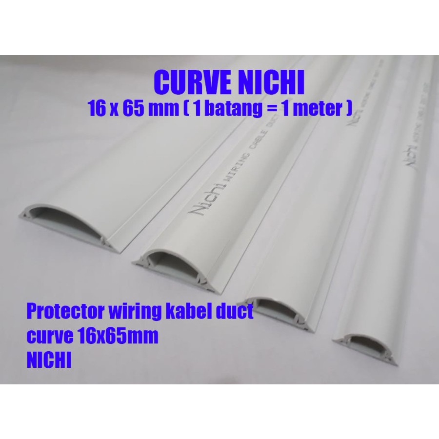 Kabel duct lantai floor cable duct 16x65 nichi protector oval curve