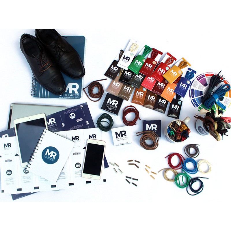 MR Shoelaces FT51 Light Taro -Tali Sepatu Lilin 6-7mm Gepeng Flat Pipih (Waxed Laces) 90cm 100cm 120cm 150cm 200cm - untuk Sneakers - Premium Shoelace