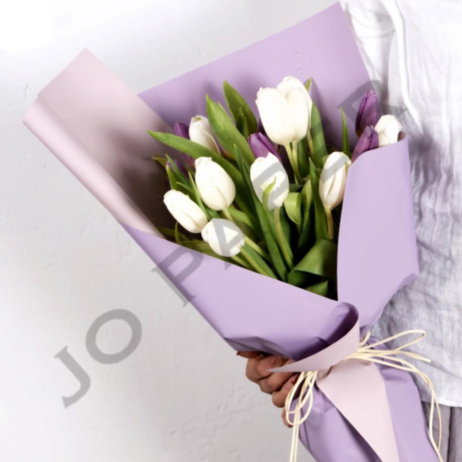 

Dijual Murah WIVAT [20 LEMBAR] Flower Wrapping Paper Dua Warna Bi Color Kertas Buket Bunga Florist C