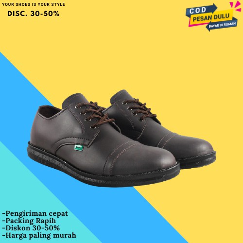 [BISA COD] [SPESIAL PROMO] SEPATU KERJA PRIA PANTOFEL HITAM COKLAT TALI KICKERS OXFORD TERMURAH