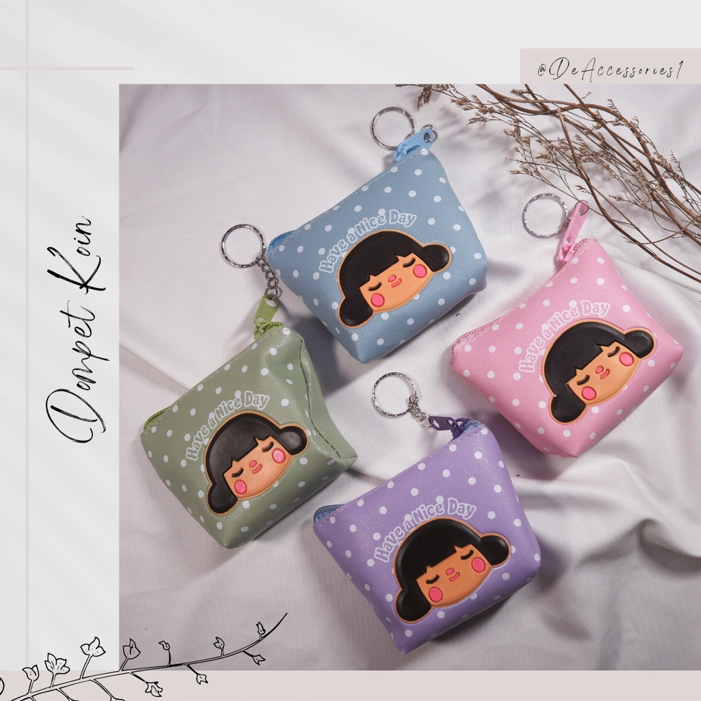 Dompet Koin / Dompet Koin Momo/ Dompet Koin Karakter / Gantungan Dompet Koin