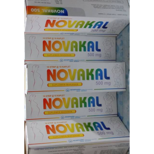 Novakal Strip - Calcium 500 Mg - Kalsium, Vitamin Ibu Hamil