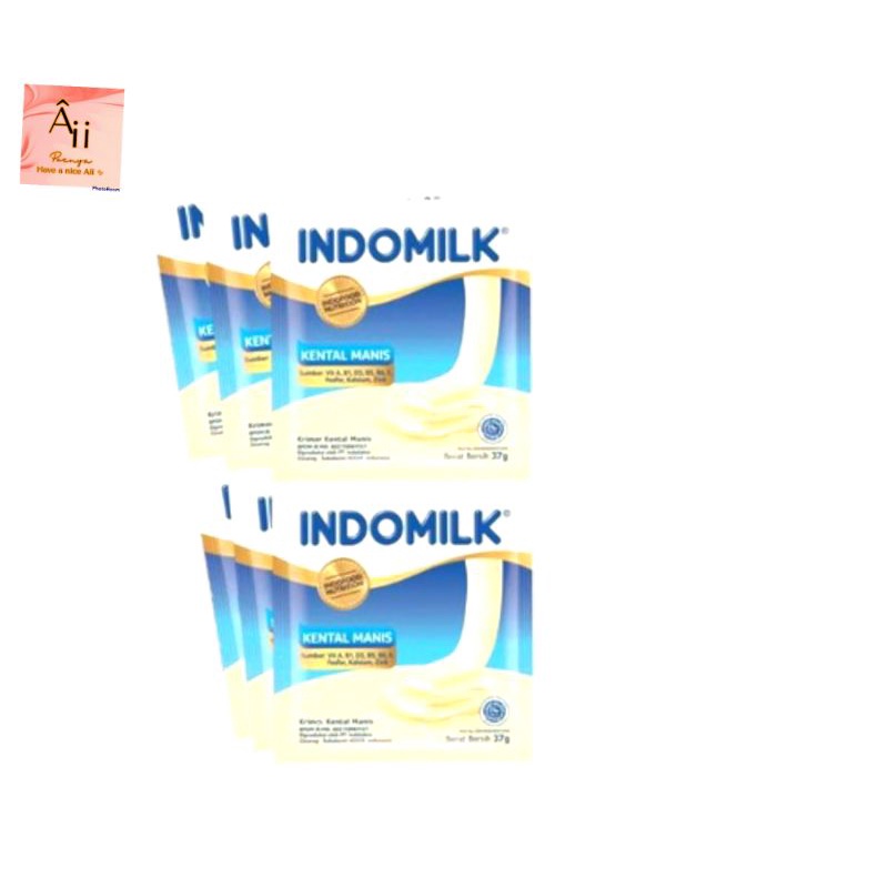 

ecer 1sachet kental manis merk Indomilk vanila harga per 1 sachet