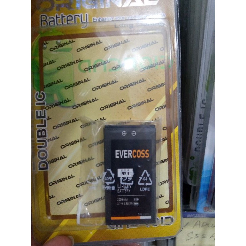 BATERAI ORIGINAL EVERCOSS M1 MITO 111 BA-00033 NCV2 mini M38 Tiphone T20 KONEKTOR TENGAH