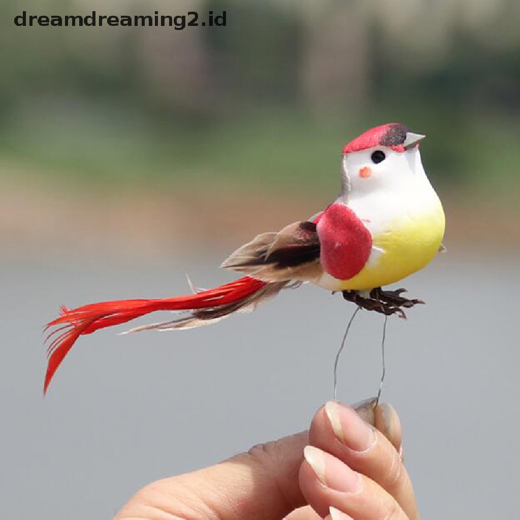 Set Ornamen Sarang Burung mini Buatan Untuk Dekorasi Taman